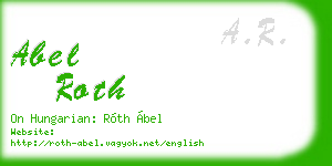 abel roth business card